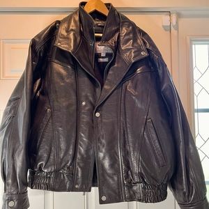 Men’s Wilson black leather Moro jacket - size CL